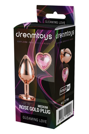 GLEAMING LOVE ROSE GOLD PLUG MEDIUM