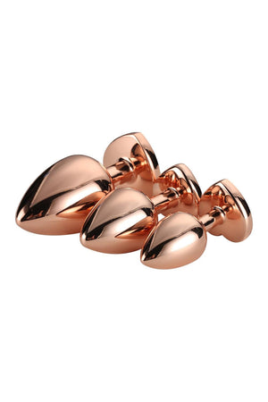 GLEAMING LOVE ROSE GOLD PLUG SET