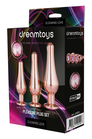 GLEAMING LOVE PLEASURE SET ROSE GOLD
