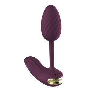 ESSENTIALS FLEXIBLE WEARABLE VIBRATING EGG PURPLE