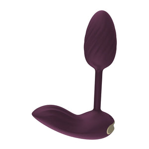 ESSENTIALS FLEXIBLE WEARABLE VIBRATING EGG PURPLE