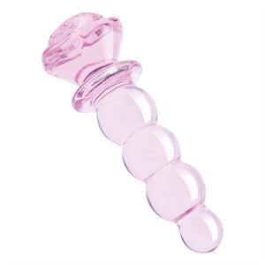 GLAZE GLASS ROSEBUD BEADED  PLUG