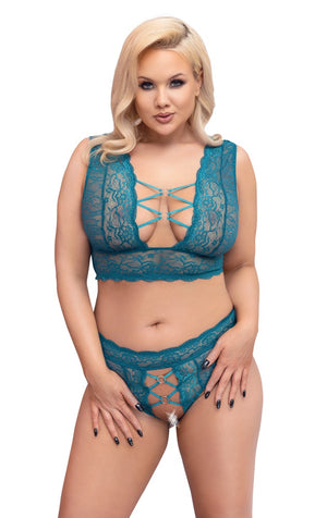 Bra Set teal 3XL