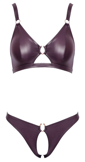 Bra and Briefs purple M