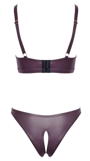 Bra and Briefs purple XL
