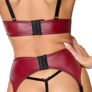 Bra, Suspender Belt & String L