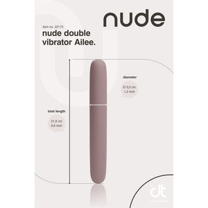 NUDE AILEE DOUBLE VIBRATOR - TRAVELSIZE