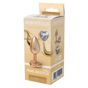 GLEAMING LOVE PEARL GOLD PLUG SMALL