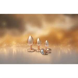 GLEAMING LOVE PEARL GOLD PLUG SET