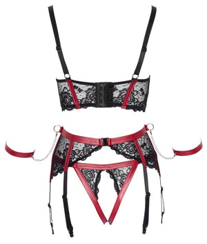 Shelf Bra Set black/red S
