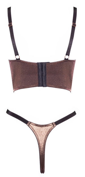 Shelf Bra Set brownish S