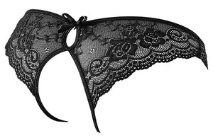 Crotchless Lace Briefs XL