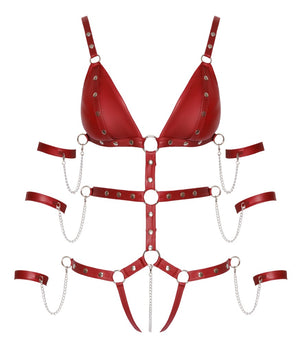 Bad Kitty Strap Body red L