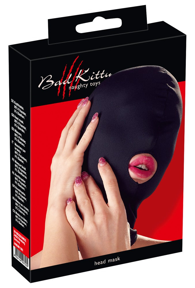 Head mask mouth black BK