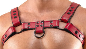 Men's Chest Harness red S-XL