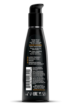 WICKED AQUA SALTED CARAMEL FLAVORED LUBRICANT 120ML