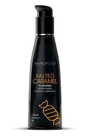 WICKED AQUA SALTED CARAMEL FLAVORED LUBRICANT 120ML