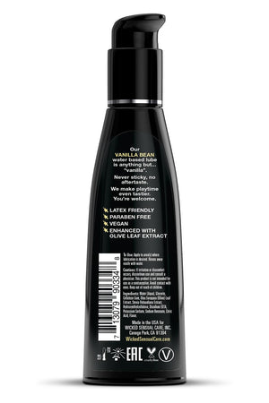 WICKED AQUA VANILLA BEAN FLAVORED LUBRICANT 120ML