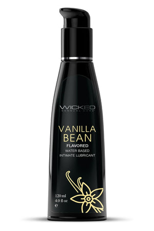 WICKED AQUA VANILLA BEAN FLAVORED LUBRICANT 120ML