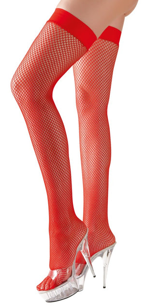 Hold-up Stockings red M