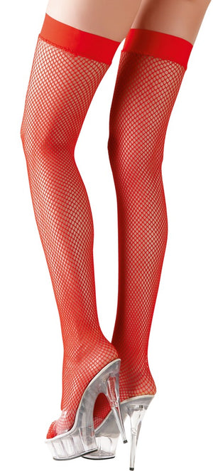 Hold-up Stockings red L