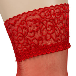 Hold-up Stockings red 3