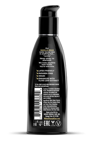 WICKED AQUA VANILLA BEAN FLAVORED LUBRICANT 60ML