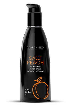 WICKED AQUA SWEET PEACH FLAVORED LUBRICANT 60ML