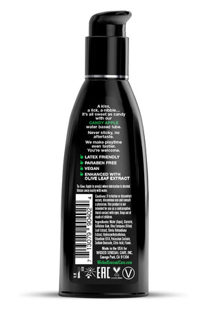 WICKED AQUA CANDY APPLE FLAVORED LUBRICANT 60ML