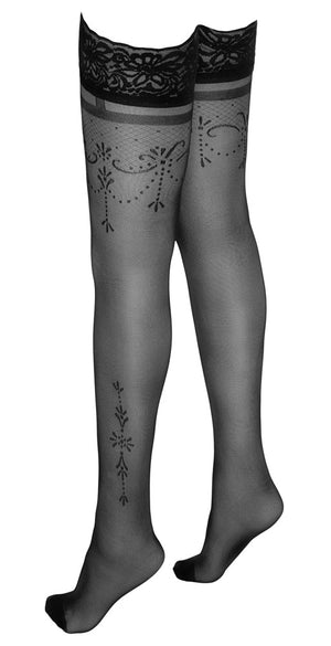 Hold-up Stockings Black 2