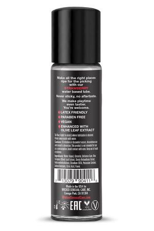 WICKED AQUA STRAWBERRY FLAVORED LUBRICANT 30ML