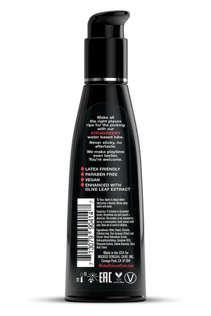 WICKED AQUA STRAWBERRY FLAVORED LUBRICANT 120ML