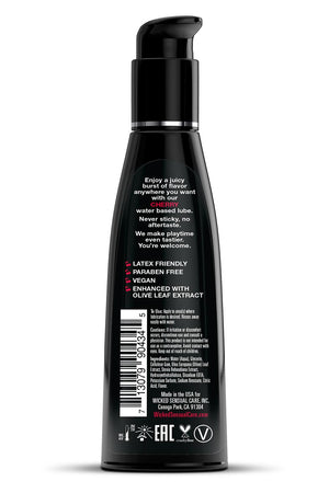 WICKED AQUA CHERRY FLAVORED LUBRICANT 120ML