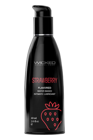 WICKED AQUA STRAWBERRY FLAVORED LUBRICANT 60ML