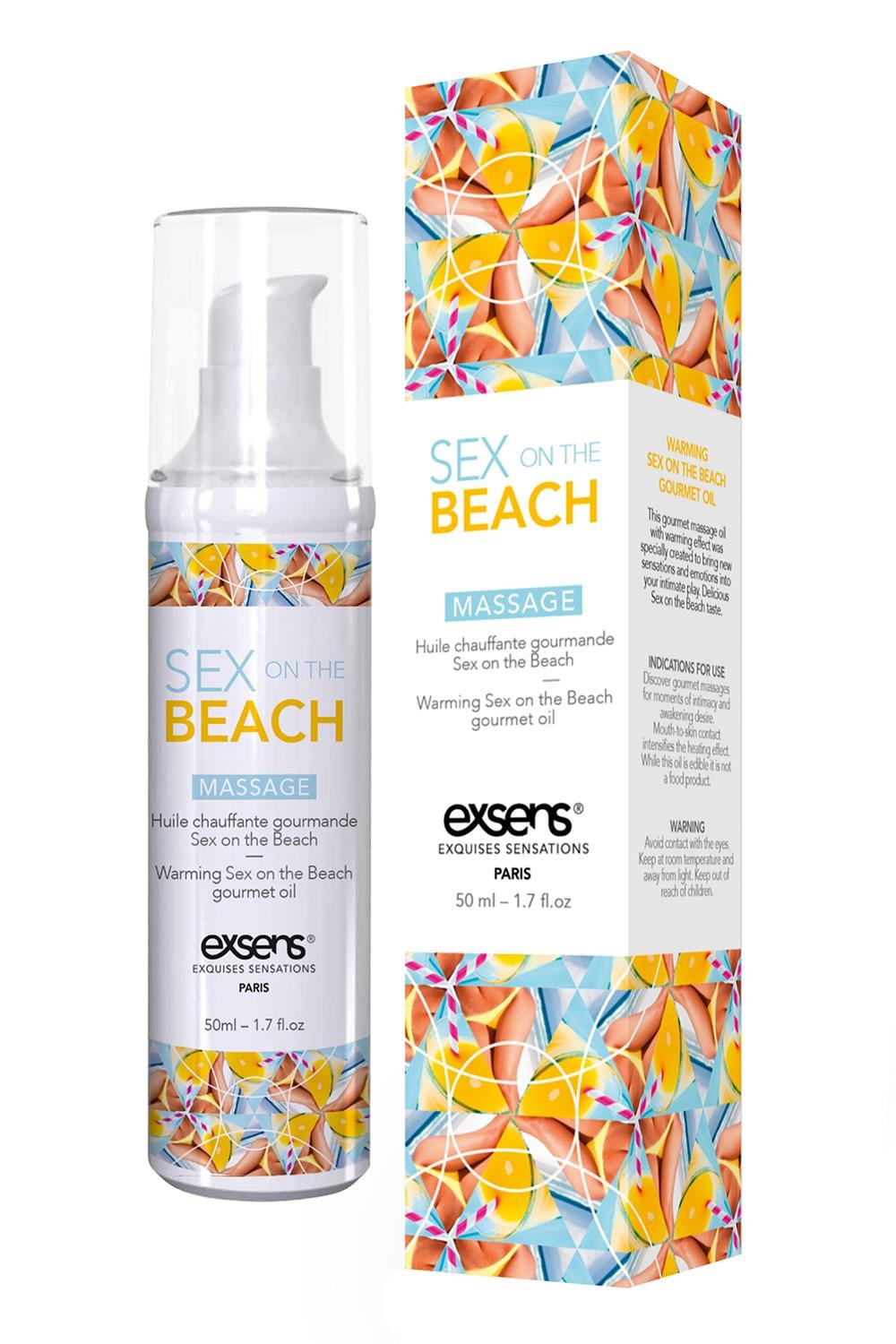 EXSENS WARMING MASSAGE OIL SEX ON THE BEACH  50ML
