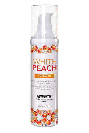 EXSENS WARMING MASSAGE OIL WHITE PEACH ORGANIC 50ML
