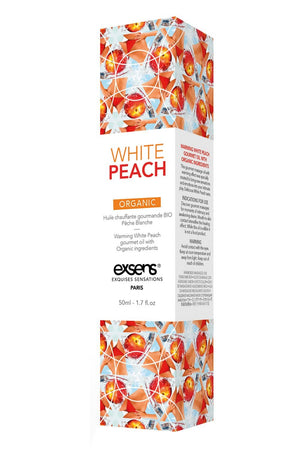 EXSENS WARMING MASSAGE OIL WHITE PEACH ORGANIC 50ML