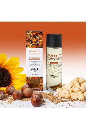 EXSENS ORGANIC MASSAGE OIL TIGER EYE MACADAMIA  100ML
