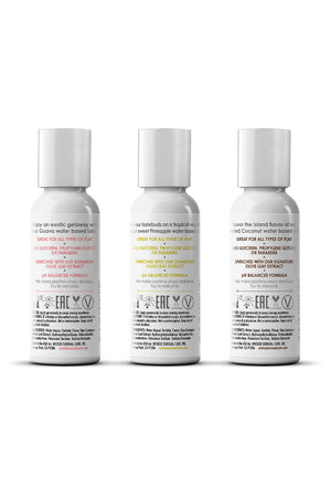 WICKED SIMPLY TROPICAL TRIO WATERBASED LUBRICANT 3X30ML