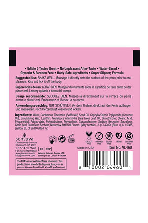 SENSUVA LIC-O-LICIOUS ORAL DELIGHT CREAM COTTON CANDY 6 ML