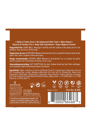 SENSUVA LIC-O-LICIOUS ORAL DELIGHT CREAM SALTED CARAMEL 6 ML