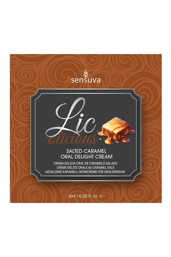 SENSUVA LIC-O-LICIOUS ORAL DELIGHT CREAM SALTED CARAMEL 6 ML