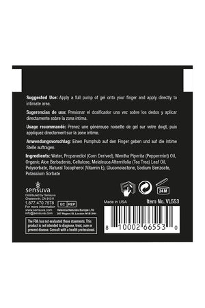 SENSUVA TUSH TINGLE ANAL STIMULATION GEL 6 ML
