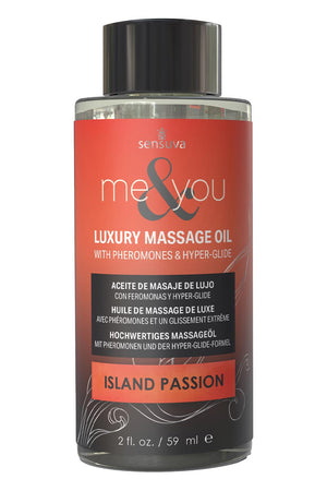 SENSUVA ME AND YOU MASSAGE OIL ISLAND PASSION 59ML