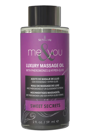 SENSUVA ME AND YOU MASSAGE OIL SWEET SECRETS  59ML