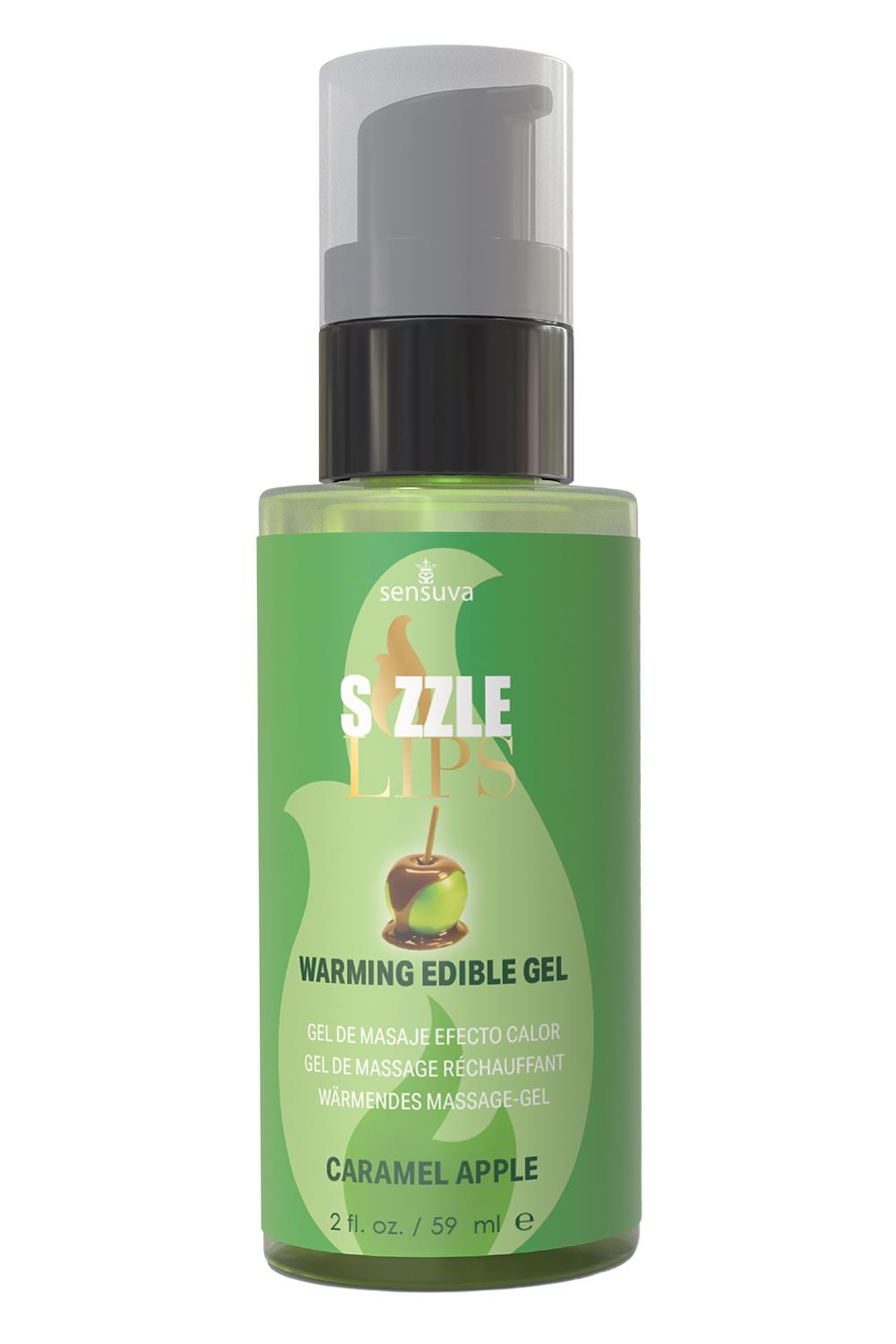 SENSUVA SIZZLE LIPS WARMING GEL CARAMEL APPLE 59ML