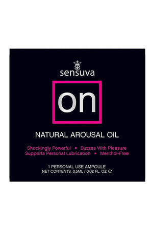 SENSUVA ON ORIGINAL AROUSAL OIL AMPOULE PACKET