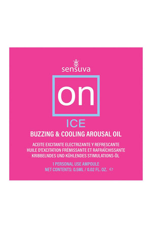SENSUVA ON ICE AROUSAL OIL SINGLE USE AMPOULE PACKET