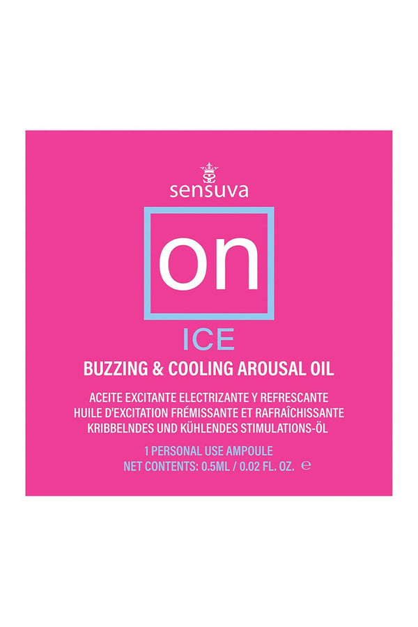 SENSUVA ON ICE AROUSAL OIL SINGLE USE AMPOULE PACKET
