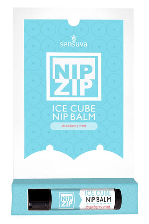 SENSUVA NIP ZIP ICE CUBE NIPPLE BALM STRAWBERRY MINT